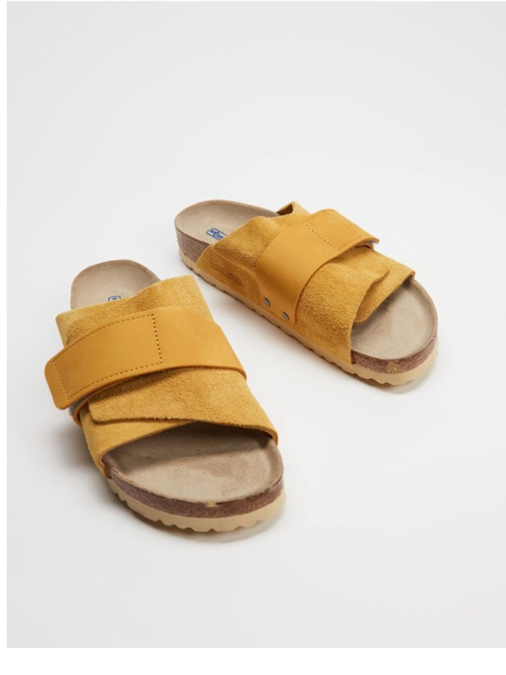 Birkenstock Yellow Kyoto Soft Footbed Slides - 42 Narrow - Picture 2 of 9